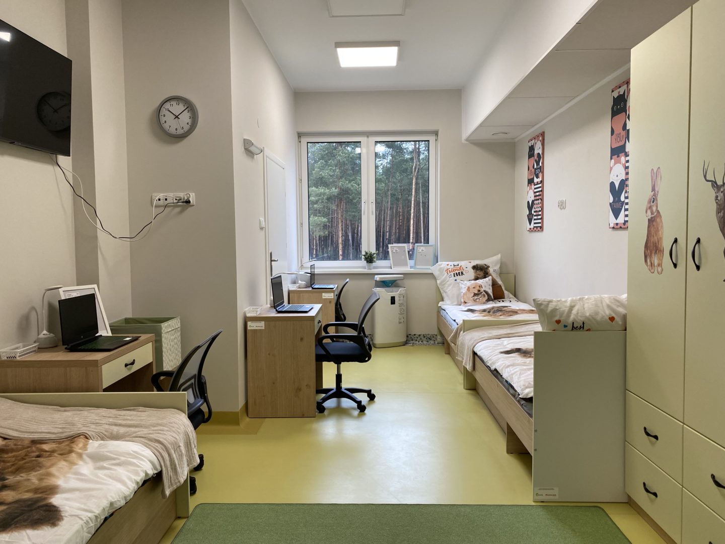 Zdjęcie przedstawia pokój 2 w nowej placówce terapeutycznej dla dzieci